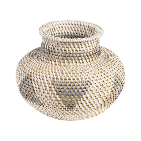 Beliani Vaso decorativo en Rattan Boho ASAHAN  