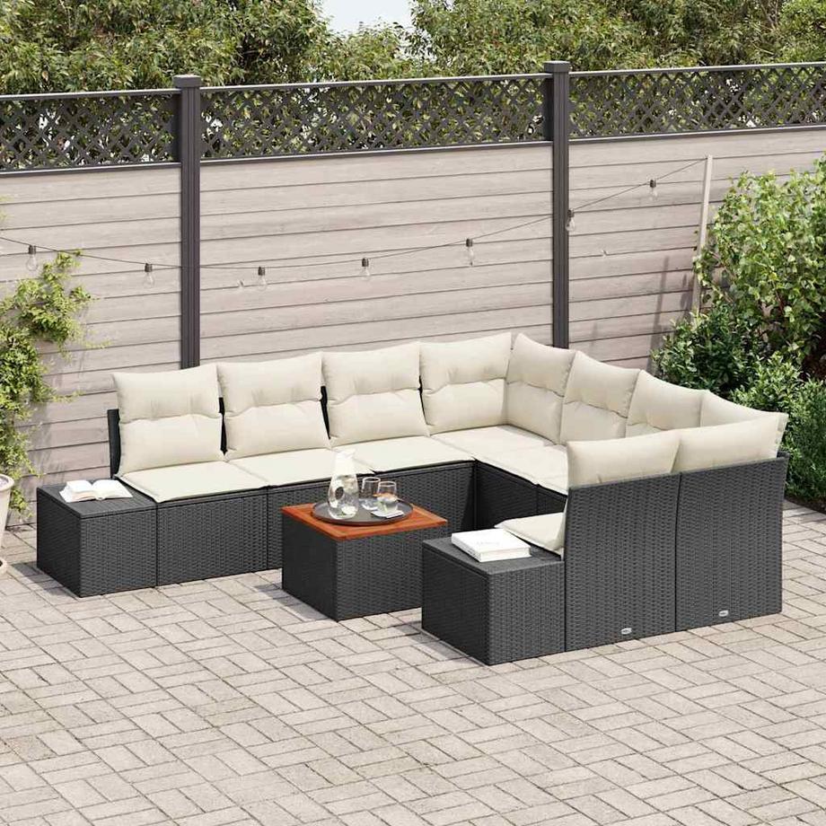 VidaXL Set Divano da Giardino Polyrattan  