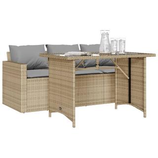 VidaXL Garten essgruppe poly-rattan  