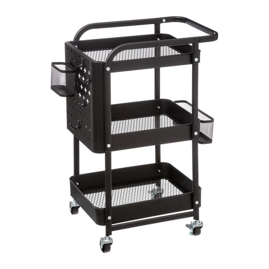 Northio Trolley, Metall - 3 Ebenen - Schwarz  