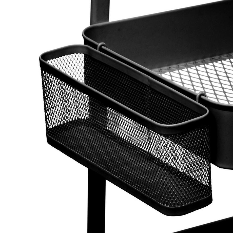 Northio Trolley, Metall - 3 Ebenen - Schwarz  