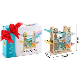 B2X  Giocattolo scivolo in legno con macchinine RK-867 Ricokids 