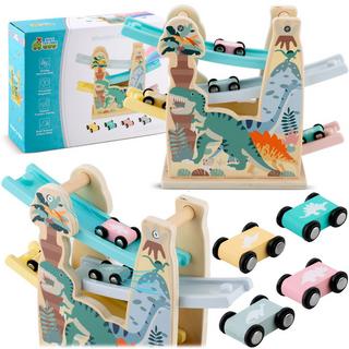 B2X  Giocattolo scivolo in legno con macchinine RK-867 Ricokids 