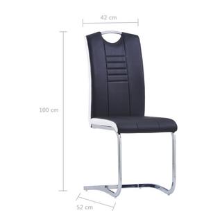 VidaXL Chaise de salle à manger cuir artificiel  