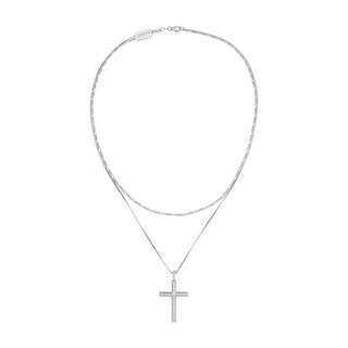 Kuzzoi  Halskette  Layer Kreuz Religion 925 Silber 