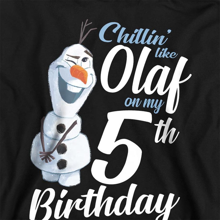 FROZEN  Sweat À Capuche 5ème Anniversaire Chillin Like Olaf 