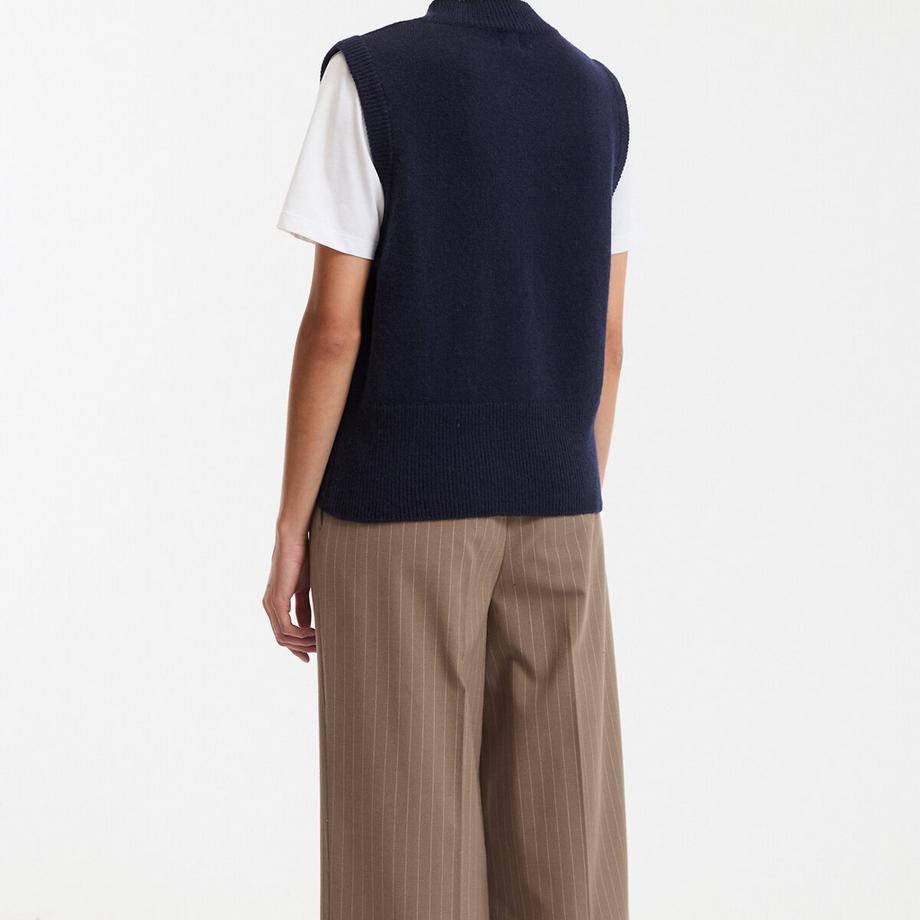 La Redoute Collections Ärmelloser V-Ausschnitt Pullover  