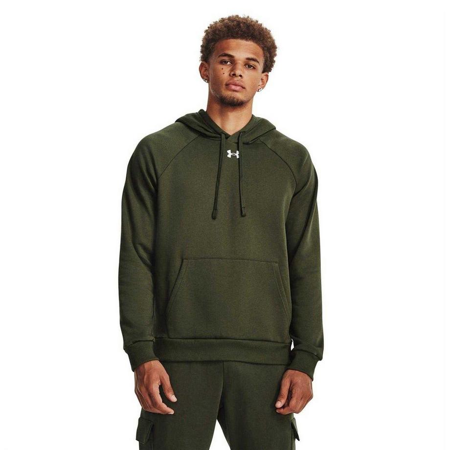 UNDER ARMOUR Felpa con Cappuccio in Pile con Tasca a Marsupio  