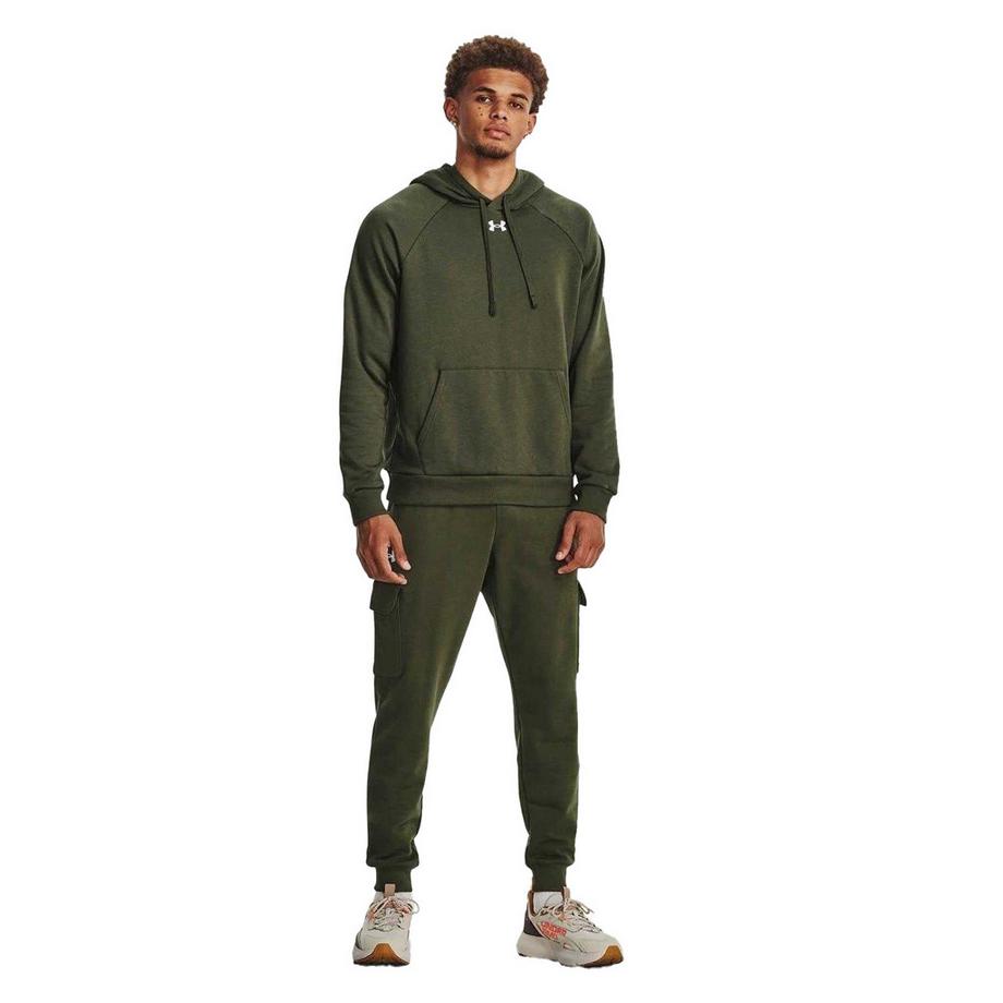 UNDER ARMOUR Felpa con Cappuccio in Pile con Tasca a Marsupio  