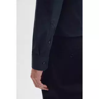Seidensticker Business Hemd Shaped Fit Langarm Uni  Blu Scuro