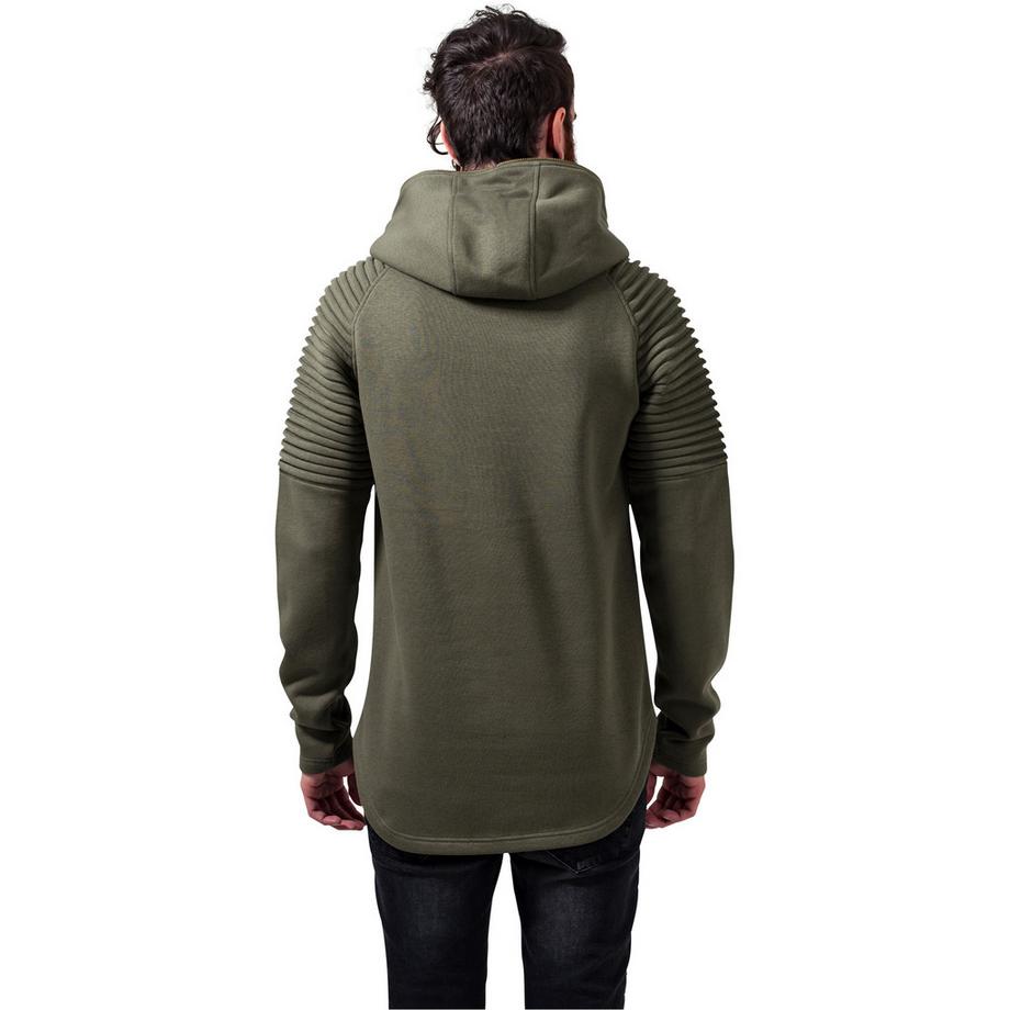 URBAN CLASSICS Pleat Sleeve Terry Kapuzenpullover  