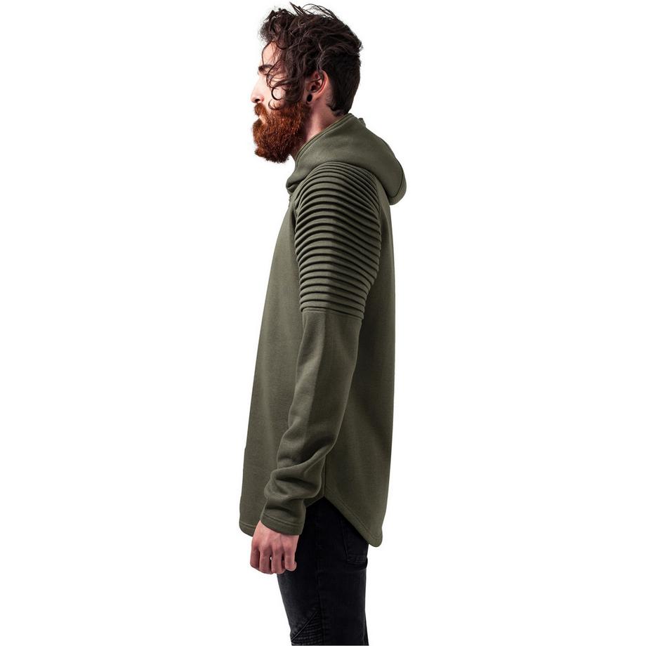 URBAN CLASSICS Pleat Sleeve Terry Kapuzenpullover  