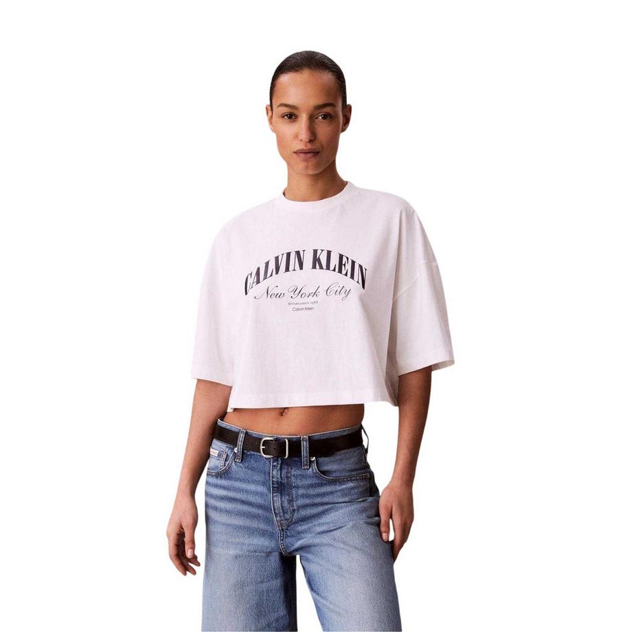 Calvin Klein Boxy Übergröße Kurzes Top  