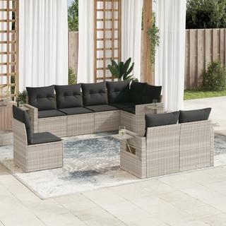 VidaXL set divano da giardino Polirattan  