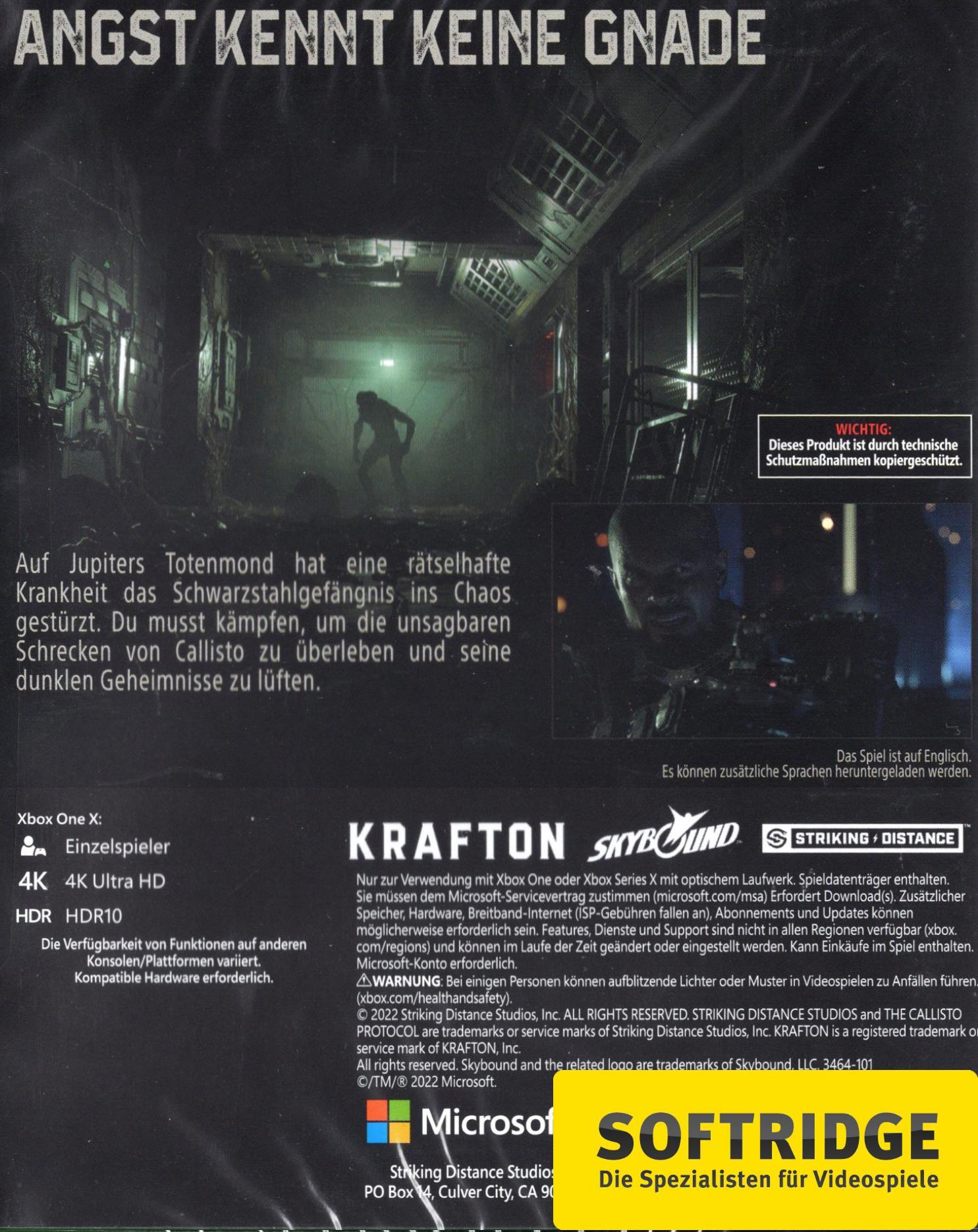 GAME  The Callisto Protocol 