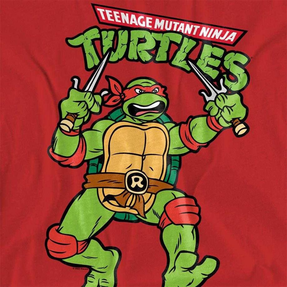 TEENAGE MUTANT NINJA TURTLE T-Shirt Graphique Rétro Raphaël  