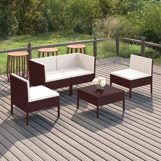 VidaXL Garten-sofagarnitur poly-rattan  