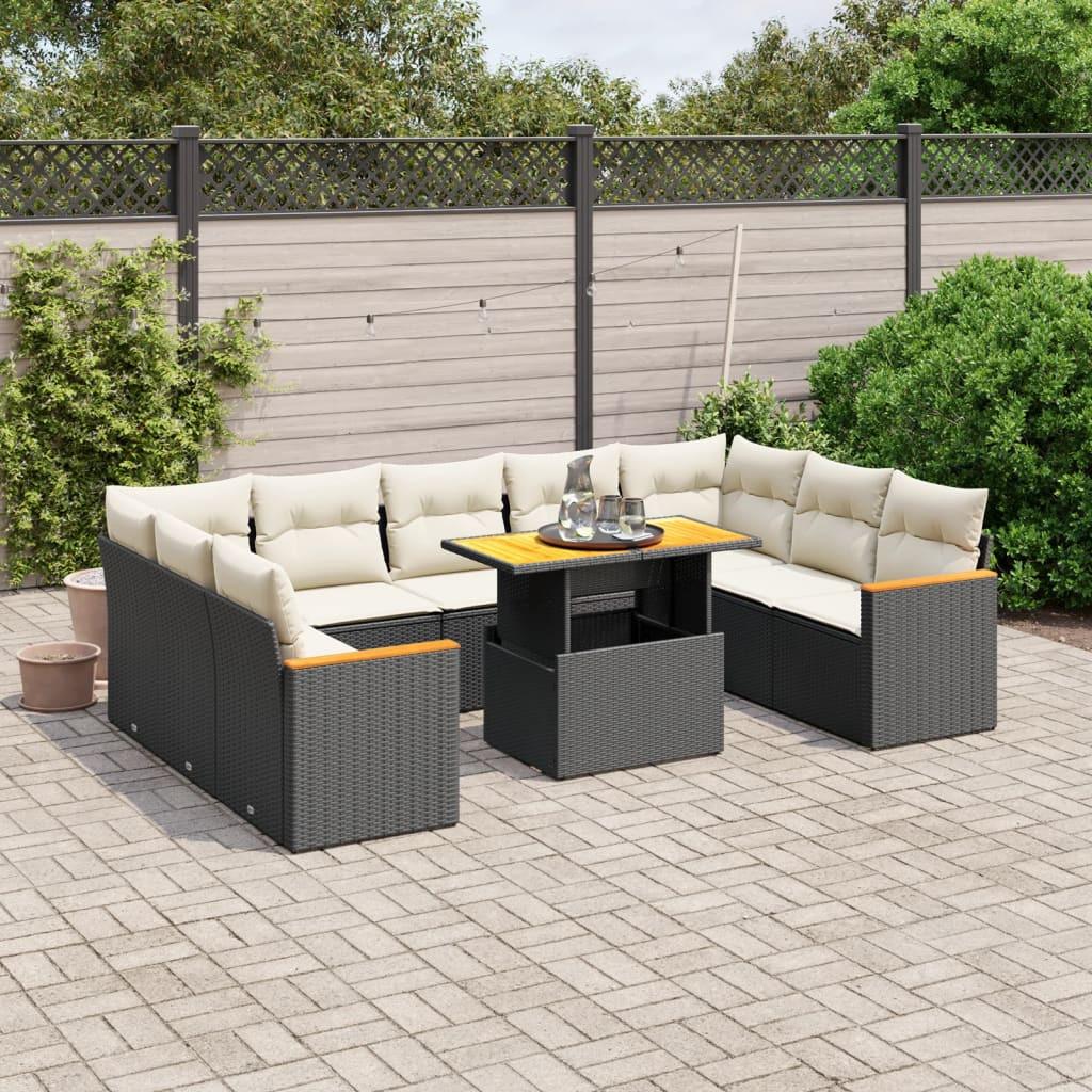 VidaXL set divano da giardino Polirattan  