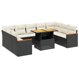 VidaXL set divano da giardino Polirattan  