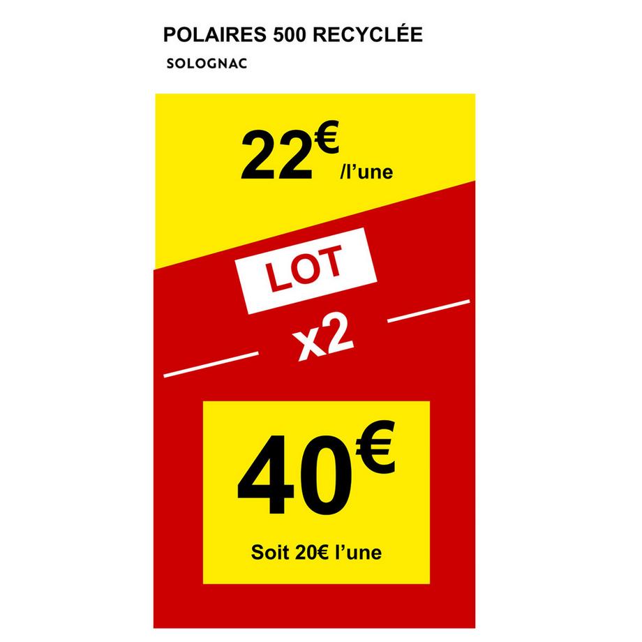 SOLOGNAC Fleece 500 Recycled Jacke  