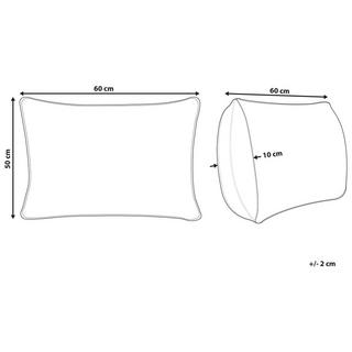 Beliani ETNA Cuscino 3 Camere Cotone  