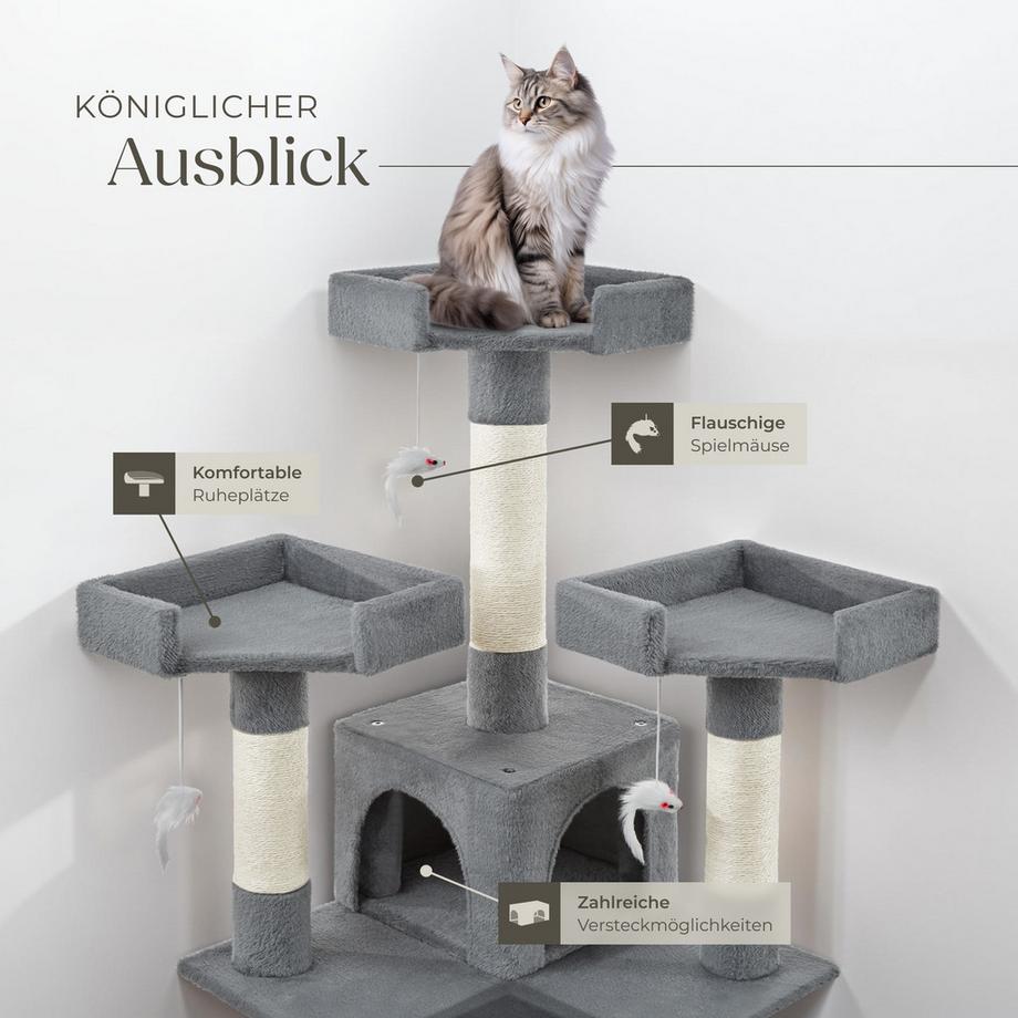 Tectake  Albero tiragraffi  Barney 170 cm 