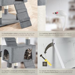 Tectake  Albero tiragraffi per gatti Barney 