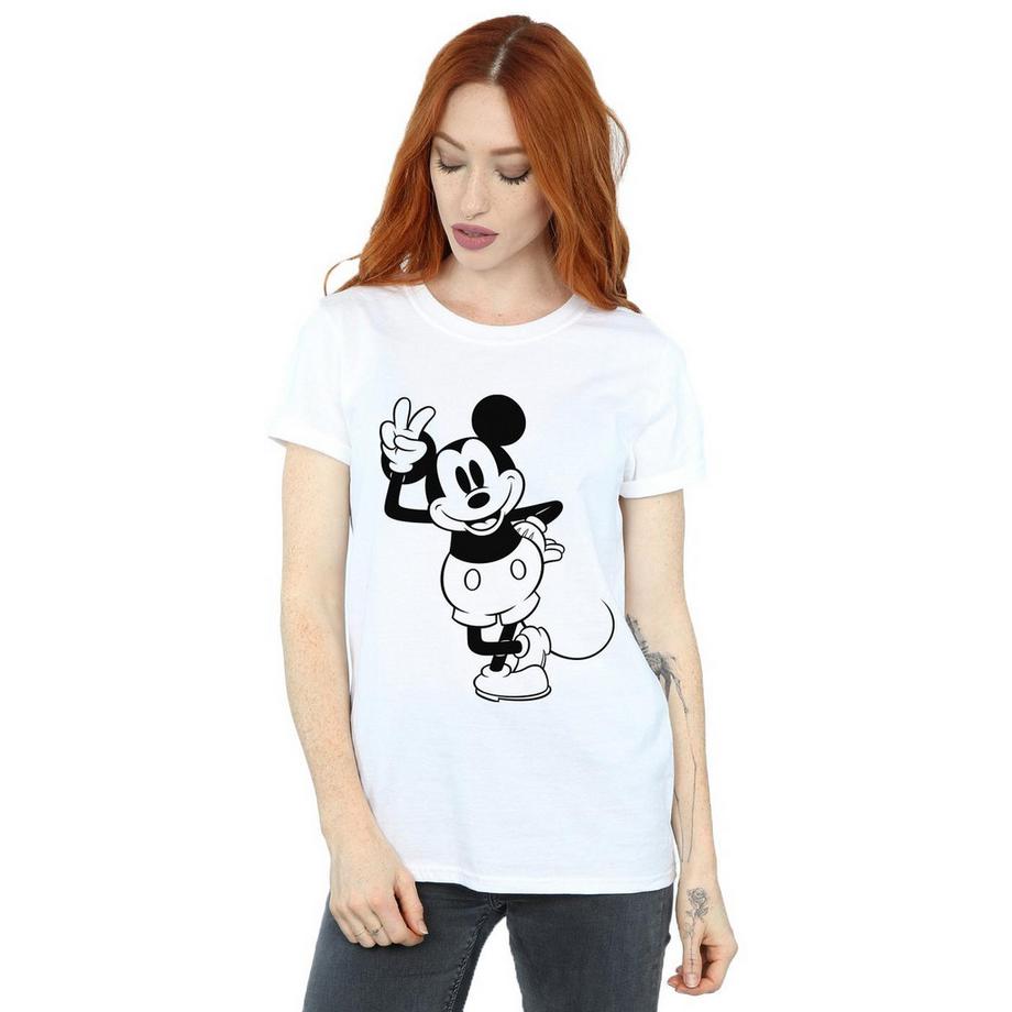 Disney Mickey Mouse T-Shirt Segno della Pace  