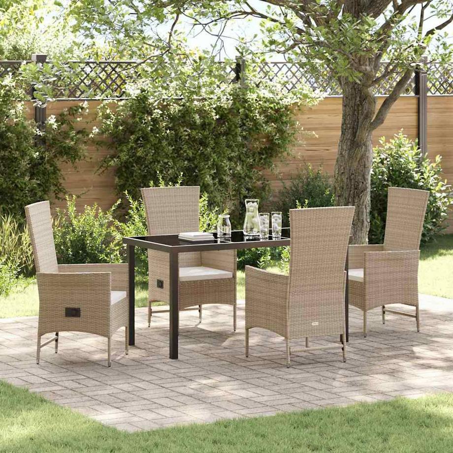 VidaXL Ensemble de jardin poly rattan  