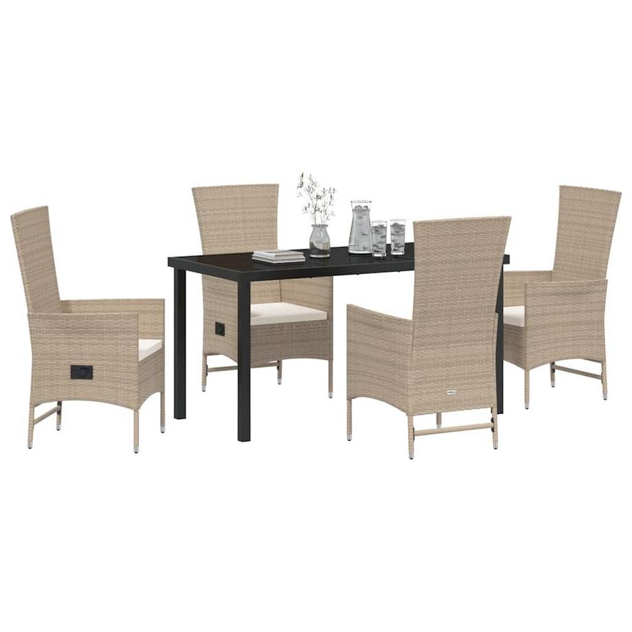 VidaXL Ensemble de jardin poly rattan  