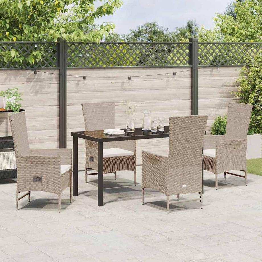 VidaXL Ensemble de jardin poly rattan  
