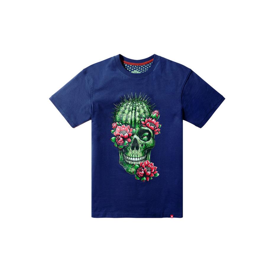 Joe Browns Graphic-T-Shirt mit Kaktus-Totenkopf-Print  