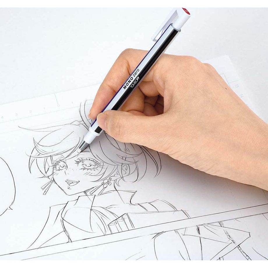 Tombow TOMBOW Radiergummi präz. 2,3mm EHKUR11B Mono Zero rund schwarz  