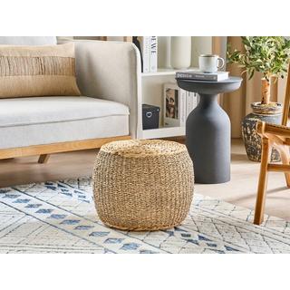 Beliani Pouf en Herbier marin Boho HAIPHONG  