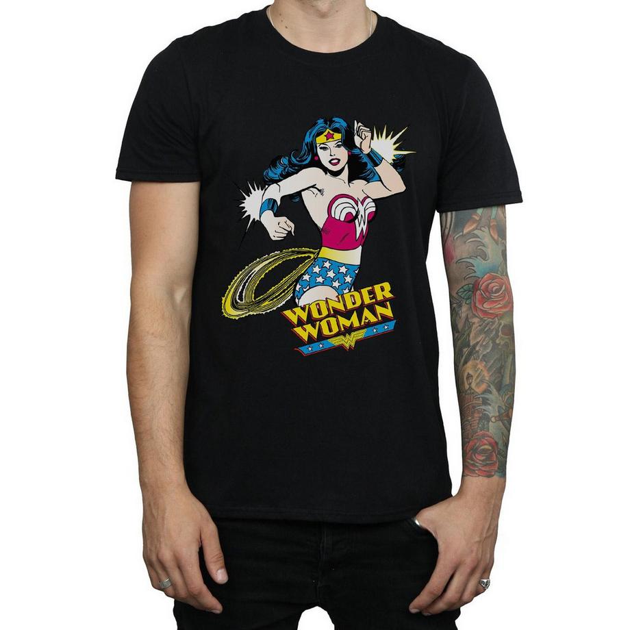Wonder Woman Wonder Woman Lasso Logo Grafikdruck T-Shirt  