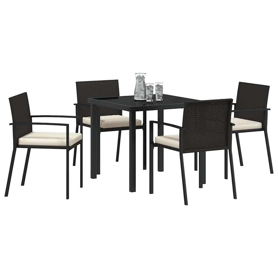 VidaXL Mobilier de jardin poly rattan  