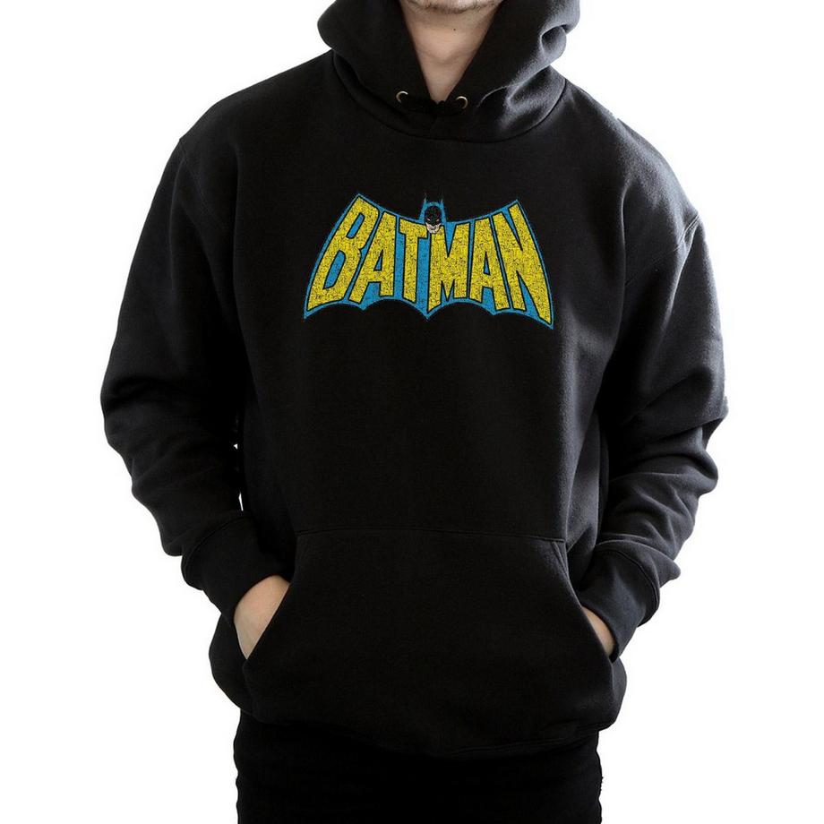 DC COMICS Batman Originals Logo Felpa con Cappuccio  