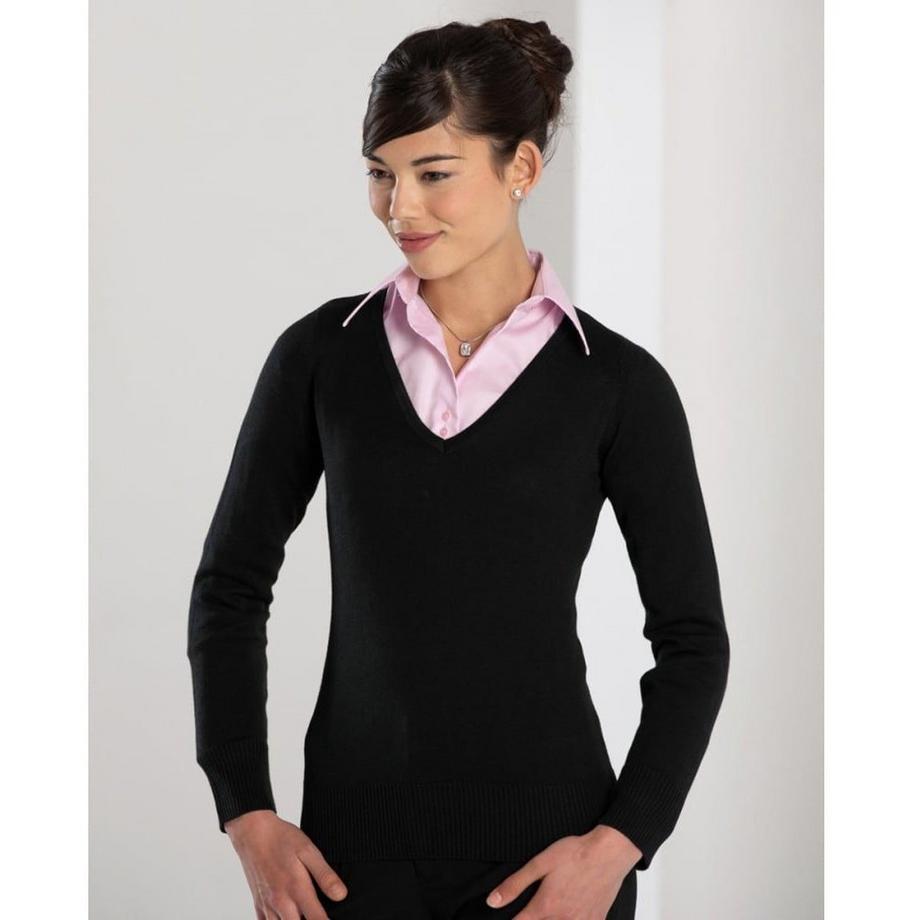 Russell Pullover Lavorato a Maglia Scollo a V  