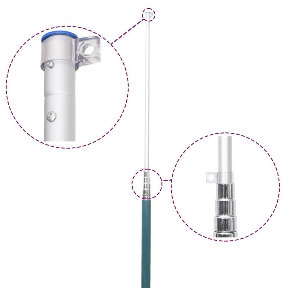 VidaXL  asta per bandiera 