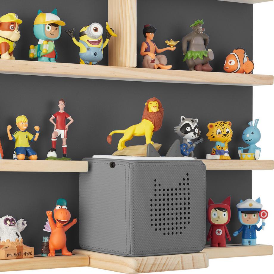 Tectake Étagère murale Mylittle Story  pour jusqu'à 50 tonies  