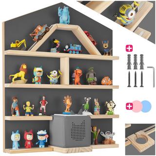 Tectake Scaffale da parete Mylittle Story per fino a 50 Tonies  