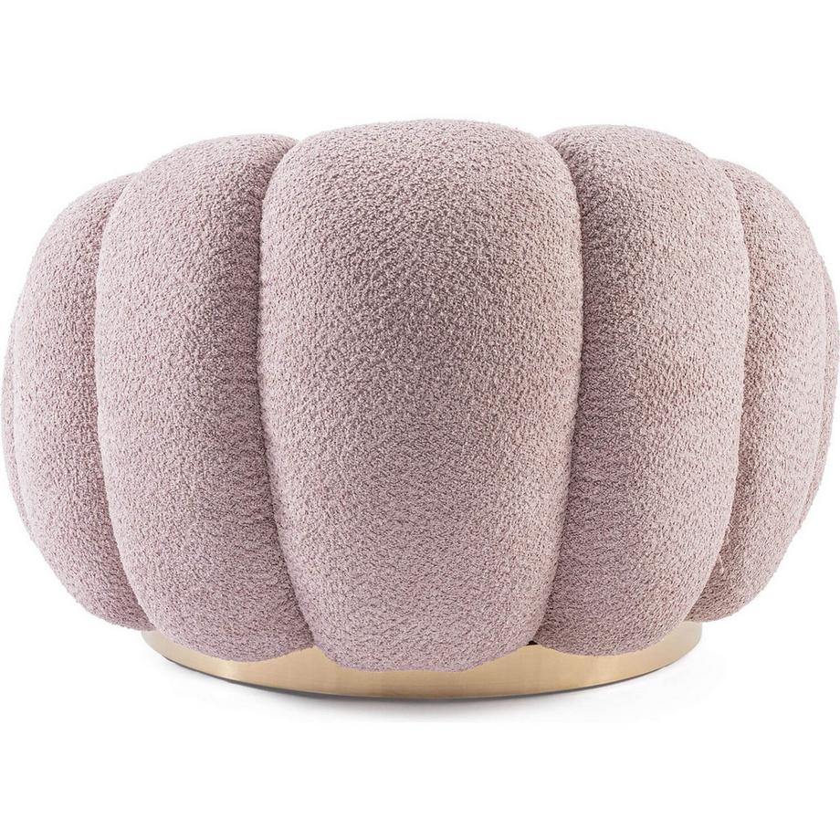 mutoni Fauteuil pivotant Florel vieux rose  