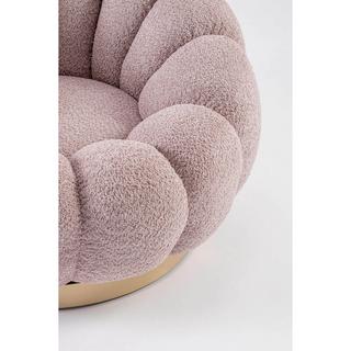 mutoni Chaise pivotante Florel vieux rose  