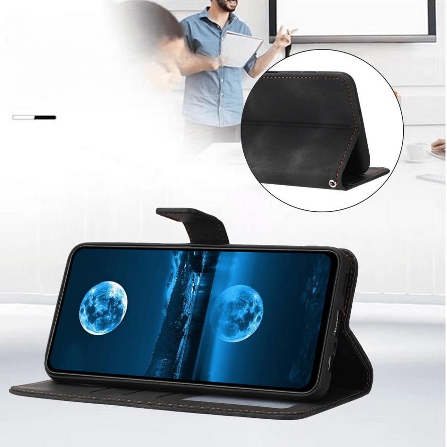 Cover-Discount  Galaxy A36 5G / A56 5G – Wildleder Look Etui im Vintage Design 