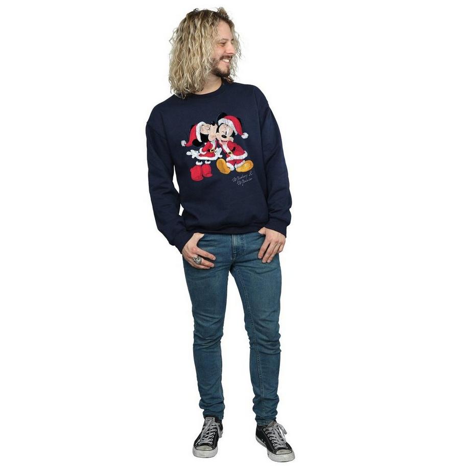 Disney Mickey e Minnie Christmas Kiss Sweatshirt  