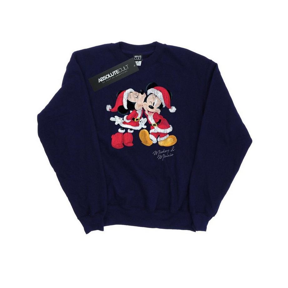 Disney Mickey e Minnie Christmas Kiss Sweatshirt  