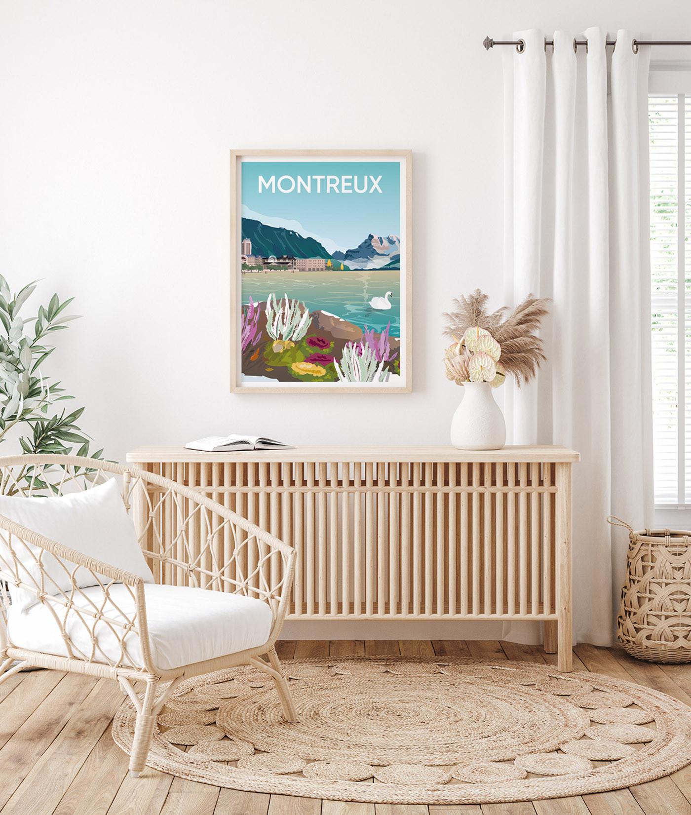 La-Jonx Hiver à Montreux - Poster  