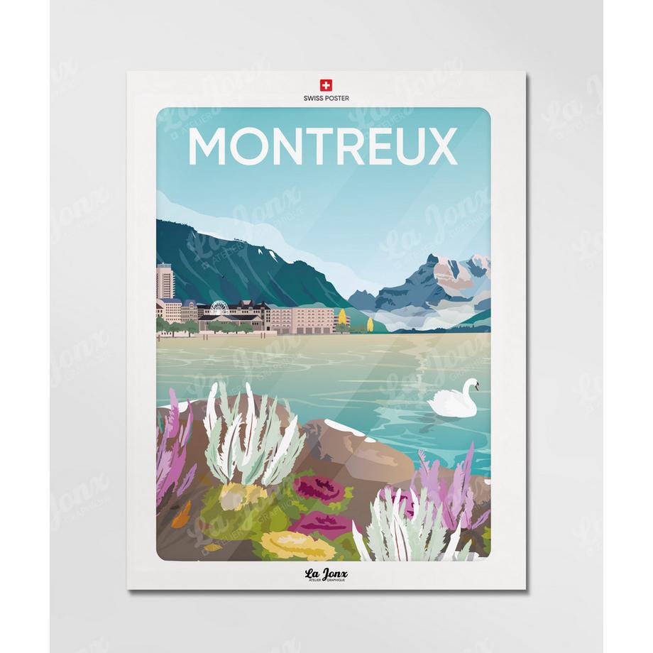 La-Jonx Hiver à Montreux - Poster  