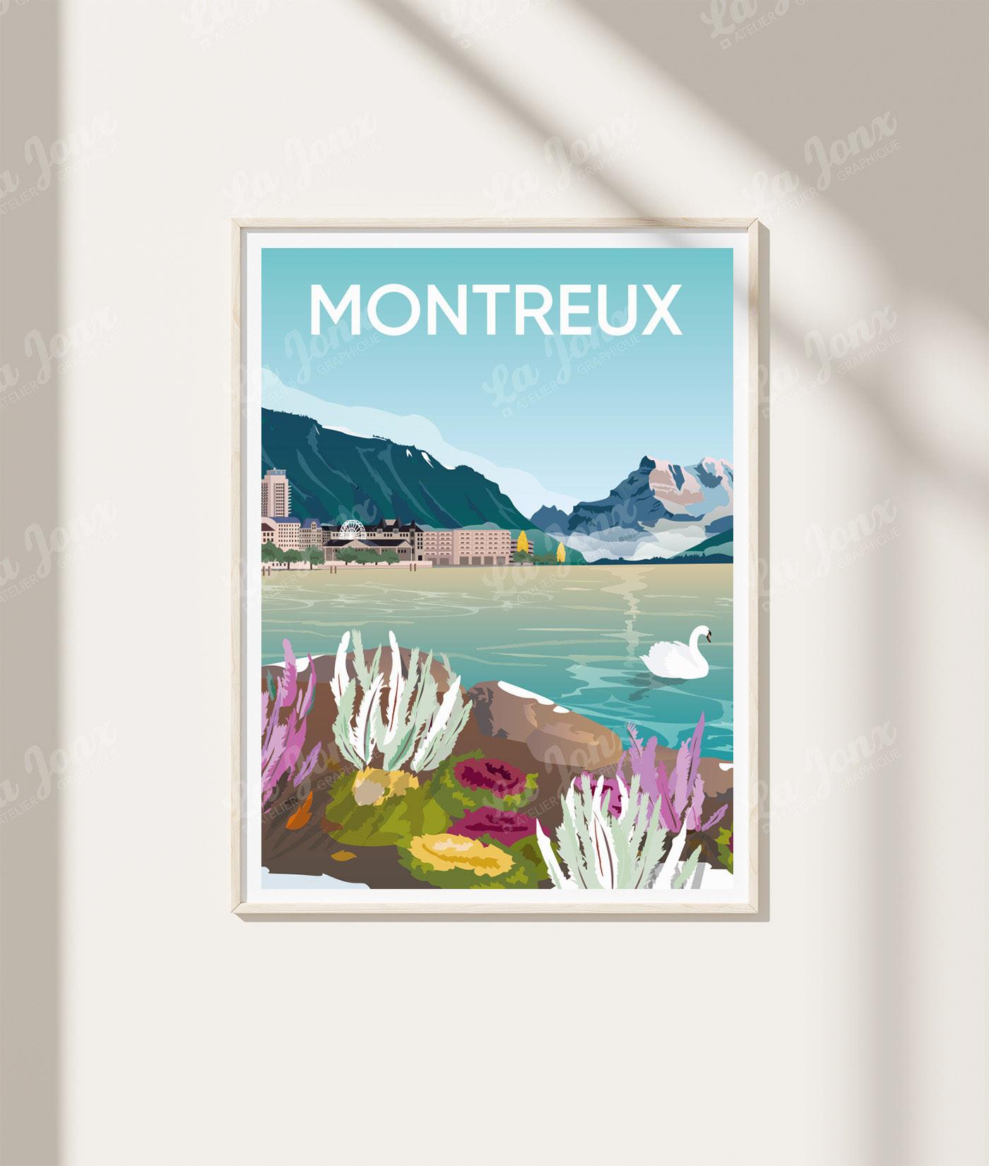 La-Jonx Hiver à Montreux - Poster  