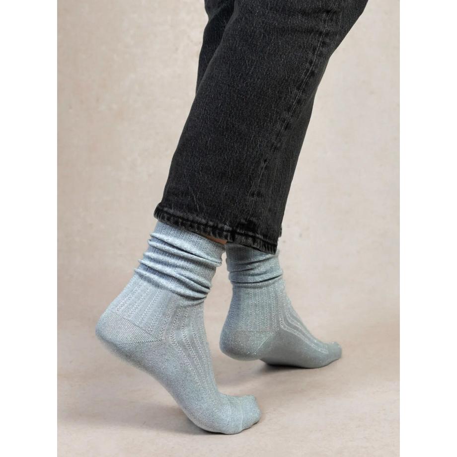 BLEU FORET Chaussettes Lurex  